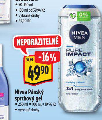 NIVEA SPRCHOV GEL