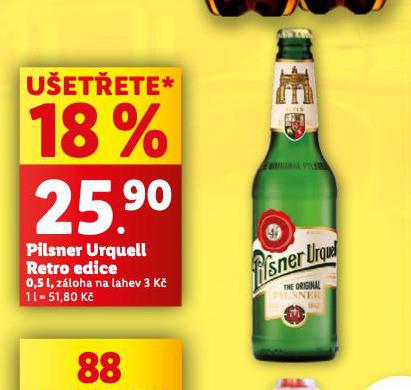 PILSNER URQUELL RETRO EDICE