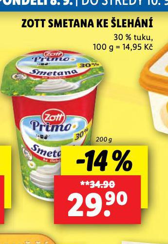 ZOTT SMETANA KE LEHN