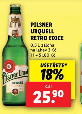 PILSNER URQUELL RETRO EDICE