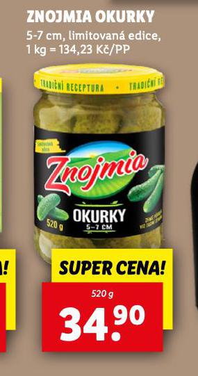 ZNOJMIA OKURKY