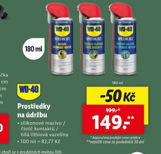PROSTEDKY NA DRBU SILIKONOV MAZIVO
