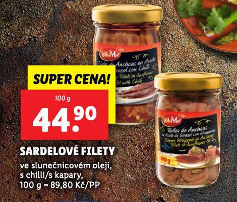 SARDELOV FILETY