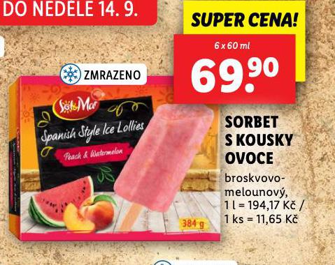 SORBET S KOUSKY OVOCE