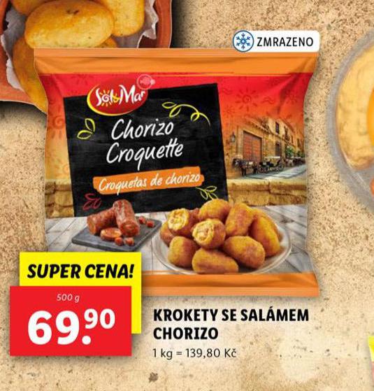 KROKETY SE SALMEM CHORIZO