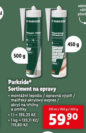 SORTIMENT NA OPRAVY AKRYL NA TRHLINY A OMTKY