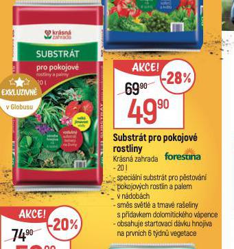 SUBSTRT PRO POKOJOV ROSTLINY