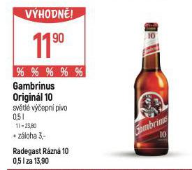 GAMBRINUS 10 ORIGINL