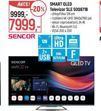 SMART QLED TELEVIZOR SLE 50Q871B