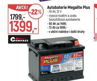 AUTOBATERIE MEGALITE PLUS