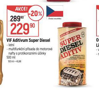 VIF ADITIVUM SUPER DIESEL
