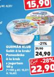GURMÁN KLUB POMAZÁNKA Á LA KRAB S JOGURTEM