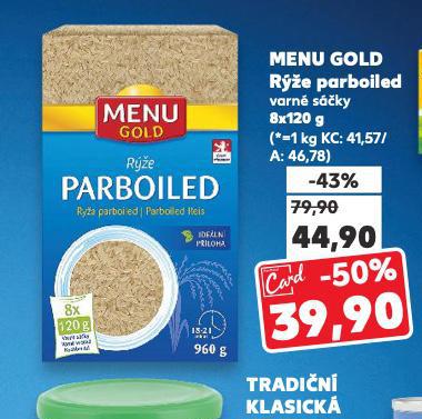 MENU GOLD RݎE PARBOILED