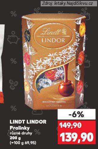 LINDT LINDOR PRALINKY