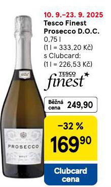 TESCO FINEST PROSECCO D.O.C.