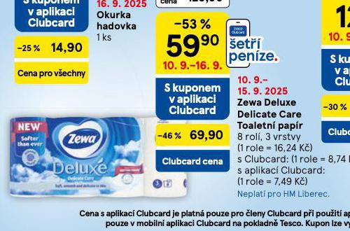 ZEWA DELUXE DELICATE CARE TOALETN PAPR