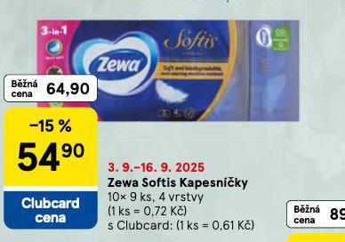 ZEWA SOFT KAPESNKY
