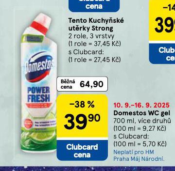 DOMESTOS WC GEL