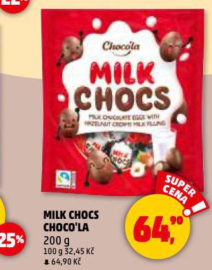 MILK CHOCS CHOCO'LA