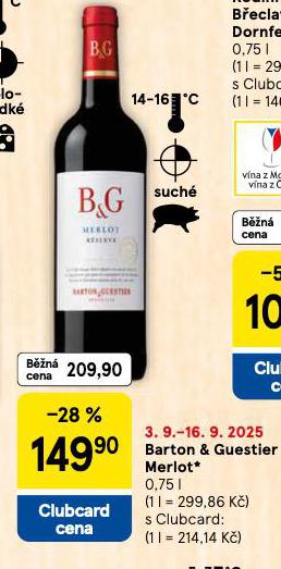 BARTON A GUESTIER MERLOT