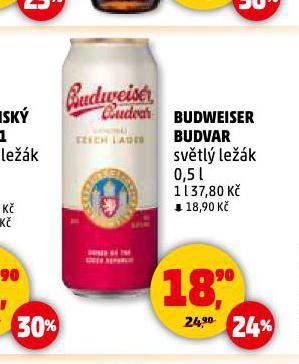PIVO BUDWEISER BUDVAR