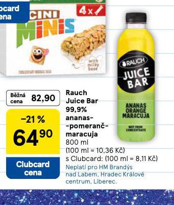 RAUCH JUICE BAR 99,9% ANANAS