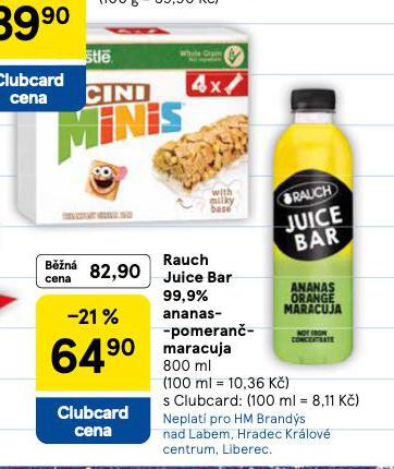 RAUCH JUICE BAR 99,9% POMERAN