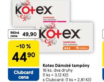 KOTEX DMSK TAMPNY