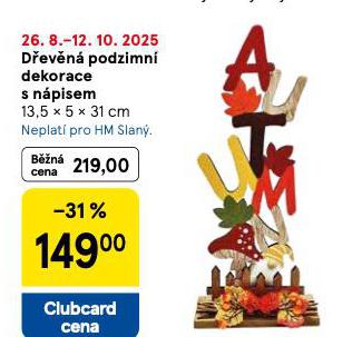 DEVN PODZIMN DEKORACE S NPISEM