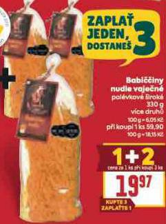 BABIINY NUDLE VAJEN