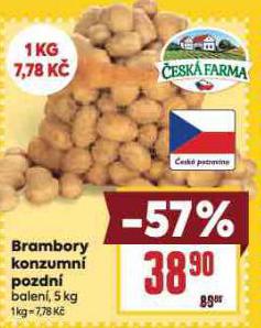 BRAMBORY KONZUMN POZDN