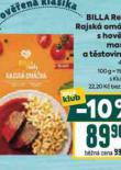 BILLA READY RAJSKÁ OMÁČKA S HOVĚŽÍM MASEM A TĚSTOVINAMI