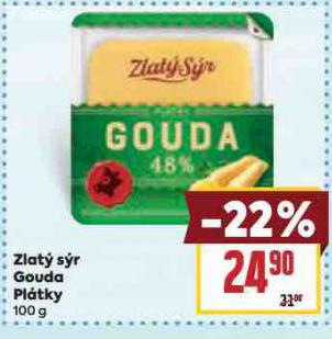 ZLAT SR GOUDA PLTKY