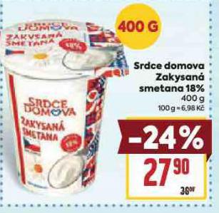 SRDCE DOMOVA ZAKYSAN SMETANA 18%