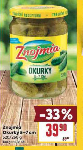 ZNOJMIA OKURKY