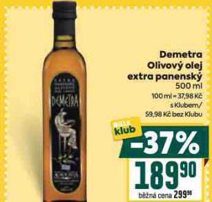 DEMETRA ELIVOV OLEJ EXTRA PANENSK