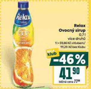 RELAX OVOCN SIRUP