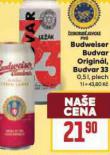 BUDWEISER BUDVAR ORIGINL