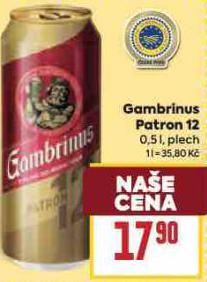 GAMBRINUS PATRON 12
