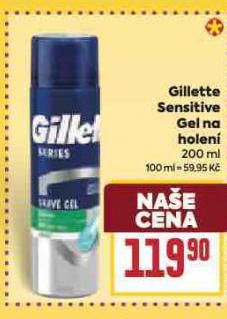 GILLETTE SENSITIVE GEL NA HOLEN