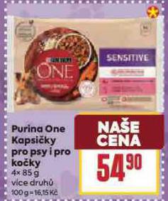 PURINA ONE KAPSIKY PRO PSY I PRO KOKY