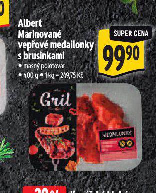 MARINOVAN VEPOV MEDAILONKY S BRUSINKAMI