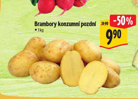 BRAMBORY KONZUMN POZDN