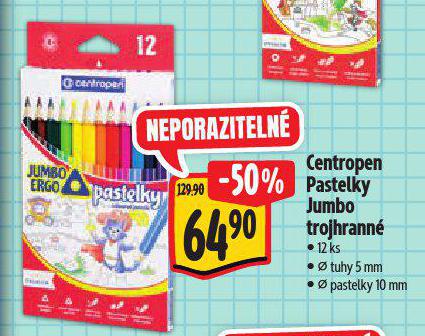 CENTROPEN PASTELKY JUMBO TROJHRANN