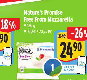 FREE FROM MOZZARELLA