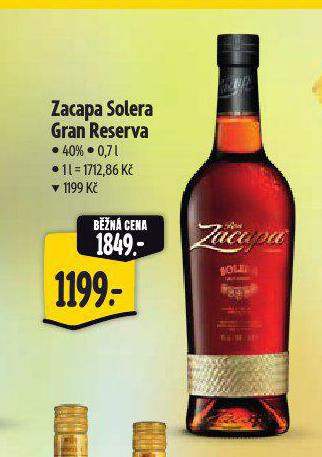 ZACAPA SOLERA GRAN RESERVA