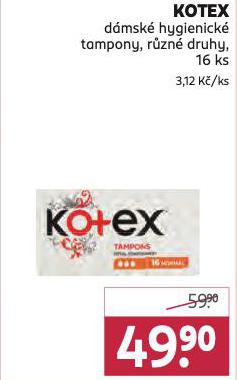 KOTEX TAMPONY