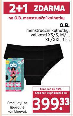 O.B. MENSTRUAN KALHOTKY