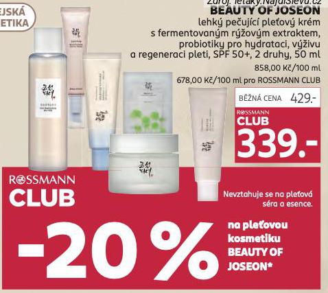 BEAUTY OF JOSEON KRM PROBIOTIKY PRO HYDRATACI