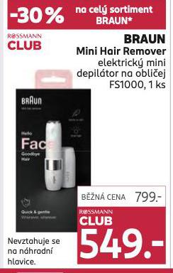 BRAUN DEPILTOR NA OBLIEJ
